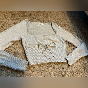 Kimchi blue Gray Women's Ribbed Knit Sweater